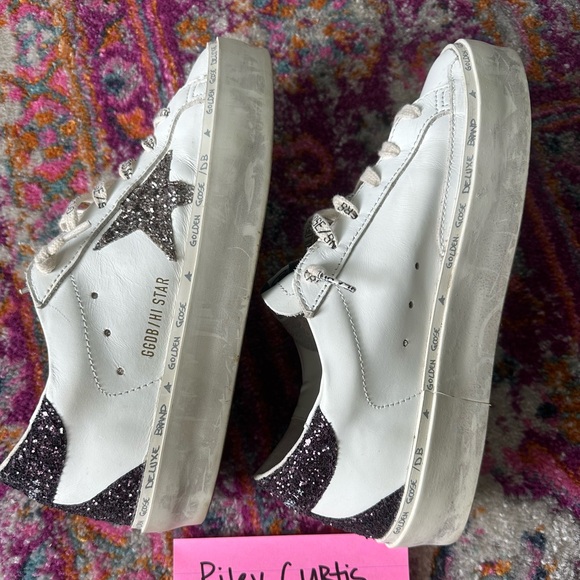 Golden Goose Sneakers with Glitter Star - Picture 5 of 8
